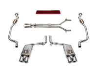 Kit d'échappement Fabspeed Performance, acier inoxydable poli, sans reprogrammation du calculateur. Porsche 970 Panamera GTS (2010-2016) - 97011191302, 97011191303, 97011191304, 97011191305, 97011191103, 97011191104, 97011191105, 97011191203, 97011191204, 97011191205 - FS.POR.970GTS.XP, FS.POR.970GTS.MAXP, FB582/20